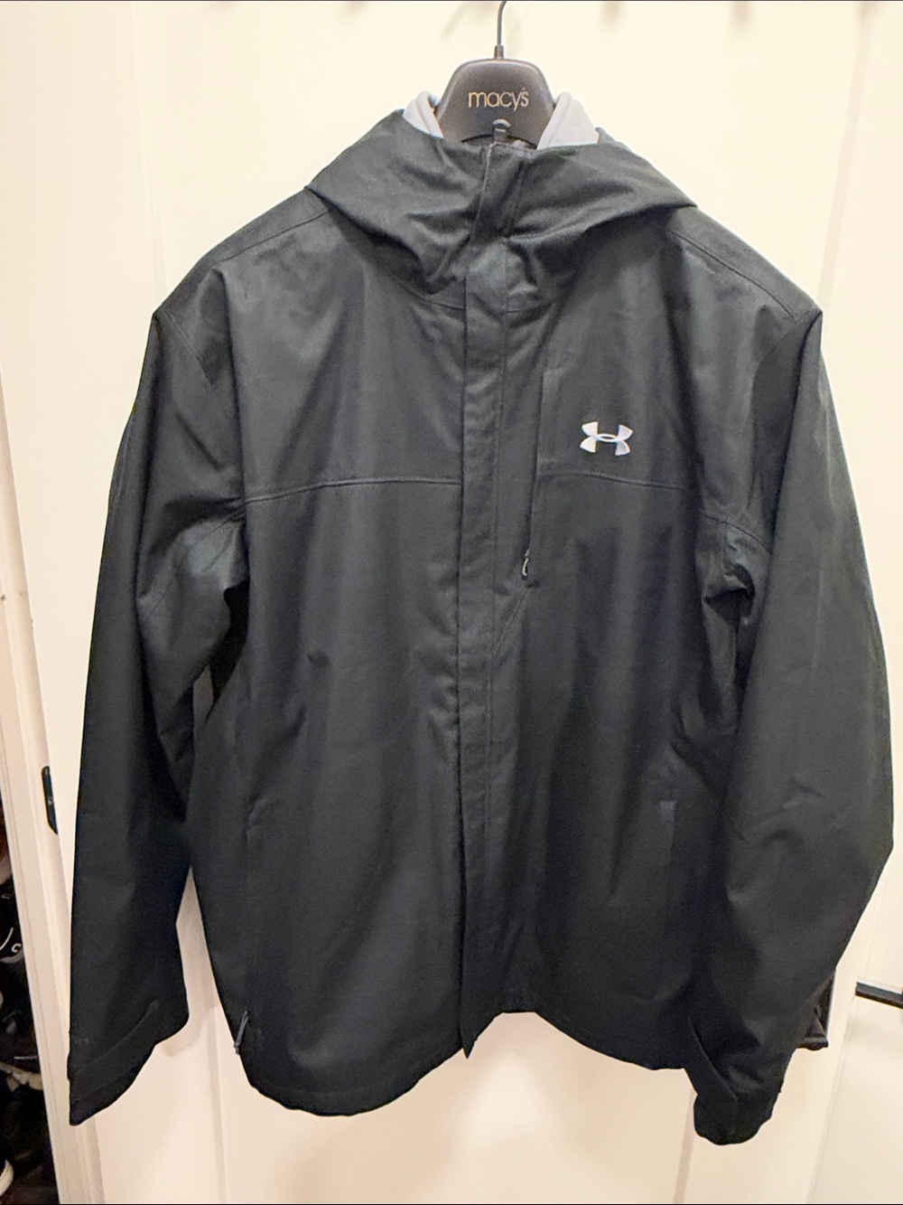 Under Armour Black Hooded 2-in-1 Ski Jacket with Liner